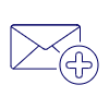 Email Add Illustration from UX Line Set