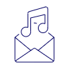 Music Mail Illustration from UX Line Set