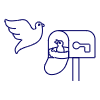 Mailbox Birds Illustration from UX Line Set