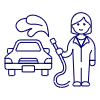 Car Cleaning Service 4 Illustration from UX Line Set