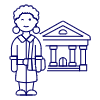 Banker 1 Illustration from UX Line Set