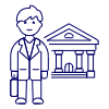 Banker 4 Illustration from UX Line Set