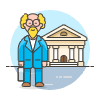 Banker 5 Illustration from UX Colors Set