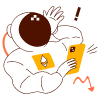 Astronaut Grumpy illustration - Free transparent PNG, SVG. No sign up needed.