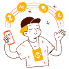 Cryptobro Illustration from Manchester Set