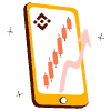 Smartphone With Positive Chart illustration - Free transparent PNG, SVG. No sign up needed.