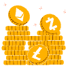 Stack Of Cryptocoins Tokens Illustration from Manchester Set
