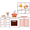 Cooking At Home 2 illustration - Free transparent PNG, SVG. No sign up needed.