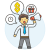 Advertise Announce 1 Illustration from UX Colors Set