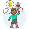 Advertise Announce 5 Illustration from UX Colors Set