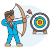 Aiming Target 2 Illustration from UX Colors Set