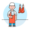 Butcher Shop 4 Illustration from UX Colors Set