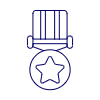 Medal Coin Star Illustration from UX Line Set