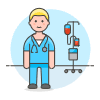 Nurse Care 1 illustration - Free transparent PNG, SVG. No sign up needed.