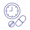 Schedule Medicine 1 Illustration from UX Line Set