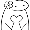 Flork In Love Hand Drawn element - Free transparent PNG, SVG. No sign up needed.