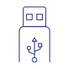 Flash Drive Illustration from UX Line Set