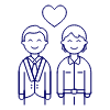 Gay Couple 1 illustration - Free transparent PNG, SVG. No sign up needed.
