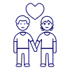 Gay Holding Hand 4 Illustration from UX Line Set