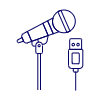 Microphone 21 Illustration from UX Line Set