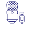 Microphone 27 Illustration from UX Line Set