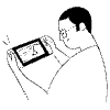 Gaming On Portable Console 3 illustration - Free transparent PNG, SVG. No sign up needed.
