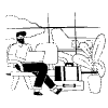 Digital Nomad Working In Airport 1 illustration - Free transparent PNG, SVG. No sign up needed.