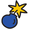 Bomb Explode 4 Element from Fun Stickers Set