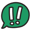 Bubble Exclamation Element from Fun Stickers Set