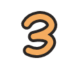Number 3 2 Element from Fun Stickers Set