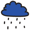 Weather Rain Element from Fun Stickers Set