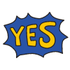 Yes Element from Fun Stickers Set
