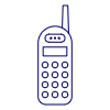 Old Mobile Phone Illustration from UX Line Set