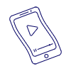 Flexible Phone Illustration from UX Line Set
