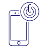 Phone Power Button Illustration from UX Line Set