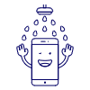Waterproof Phone Illustration from UX Line Set