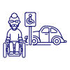 Disable Parking 1 Illustration from UX Line Set