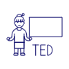 Educating Talk 4 Illustration from UX Line Set