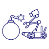 Bomb Disposal Robot Illustration from UX Line Set