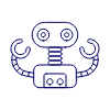 Robot Illustration from UX Line Set