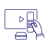 Television Modern Remote Illustration from UX Line Set