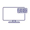 Television Uhd Illustration from UX Line Set