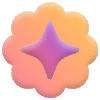 Motif Abstract Shape 2 Element from Test Gradient Elements Set