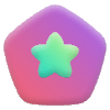 Motif Abstract Shape 4 Element from Test Gradient Elements Set