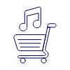 Music Cart Illustration from UX Line Set