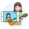 Youtuber Illustration from UX Colors Set