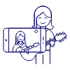 Youtuber Illustration from UX Line Set