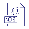 Format File Midi Illustration from UX Line Set
