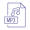 Format File Mp 3 Illustration from UX Line Set
