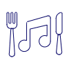 Diner Playlist Illustration from UX Line Set